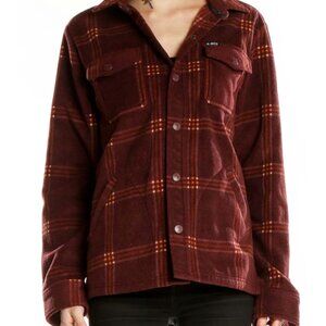 Women's Burgundy Plaid Jacket
